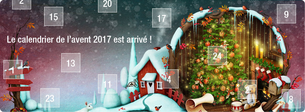 Calendrier de l'avent 2017 en ligne